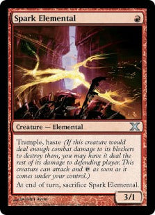 [237]【EN】【FOIL】火花の精霊/Spark Elemental【10ED】[U][赤]