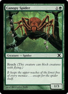 [254]【JP】【FOIL】梢の蜘蛛/Canopy Spider【10ED】[C][緑]