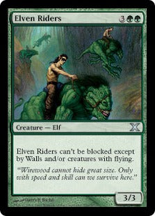 [259]【JP】【FOIL】エルフの騎手/Elven Riders【10ED】[U][緑]