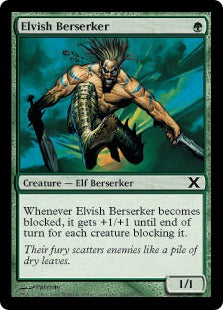 [260]【EN】エルフの狂戦士/Elvish Berserker【10ED】[C][緑]