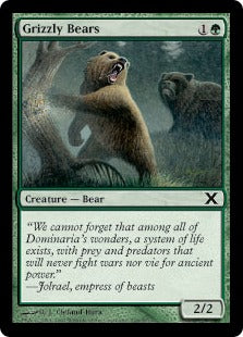 [268]【EN】【FOIL】灰色熊/Grizzly Bears【10ED】[C][緑]