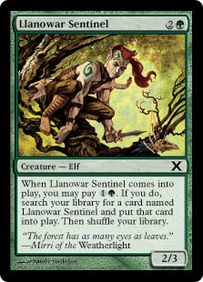 [275]【EN】ラノワールの歩哨/Llanowar Sentinel【10ED】[C][緑]