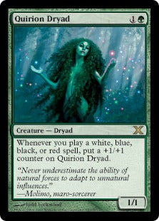 [287]【JP】【FOIL】クウィリーオンのドライアド/Quirion Dryad【10ED】[R][緑]