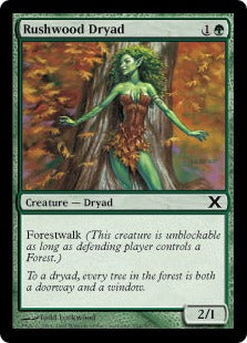 [294]【EN】ラッシュウッドのドライアド/Rushwood Dryad【10ED】[C][緑]