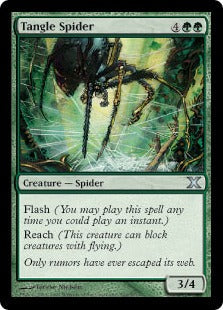 [303]【EN】絡み森の蜘蛛/Tangle Spider【10ED】[U][緑]