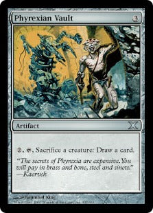 [336]【EN】【FOIL】ファイレクシアの蔵/Phyrexian Vault【10ED】[U][茶]