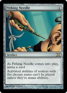 [337]【EN】【FOIL】真髄の針/Pithing Needle【10ED】[R][茶]