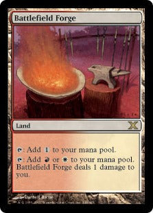 [348]【EN】【FOIL】戦場の鍛冶場/Battlefield Forge【10ED】[R][土地]