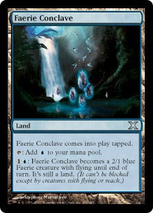[351]【EN】フェアリーの集会場/Faerie Conclave【10ED】[U][土地]