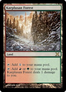 [354]【JP】【FOIL】カープルーザンの森/Karplusan Forest【10ED】[R][土地]