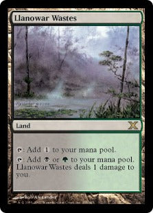 [355]【EN】ラノワールの荒原/Llanowar Wastes【10ED】[R][土地]