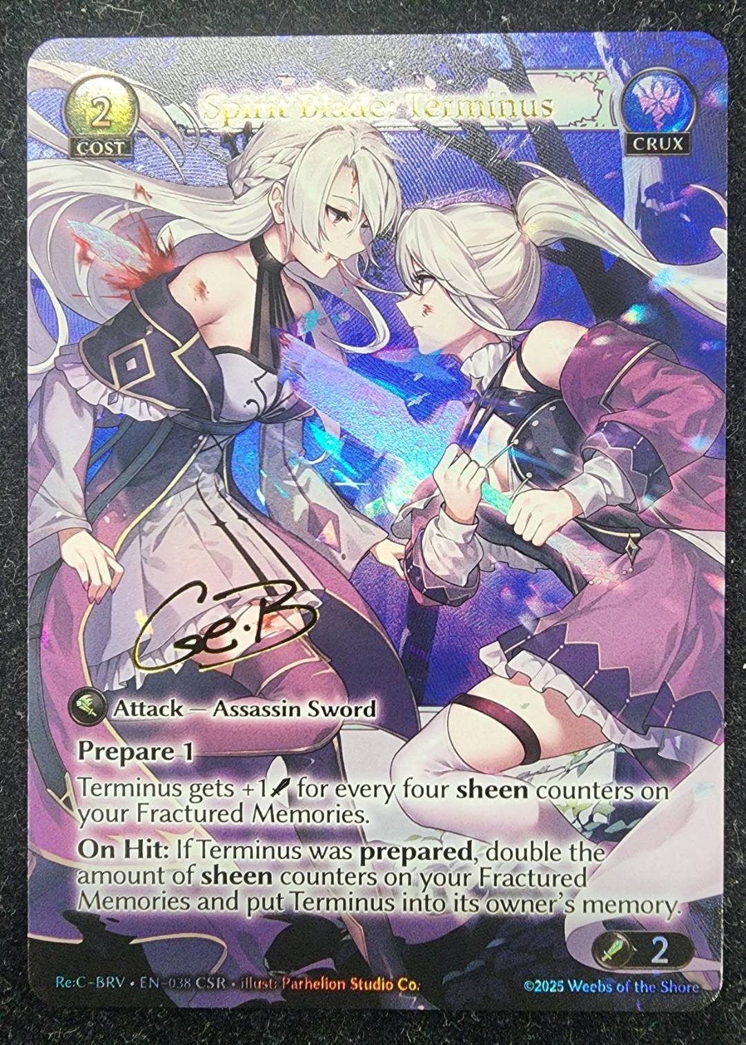 ★特価品★[038]【EN】【FOIL】Spirit Blade: Terminus【ReCBRV】[CSR][Crux]