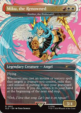 [1602]【EN】【FOIL】■ボーダーレス■贖いし者、フェザー/Feather, the Redeemed【SLD】[P][多色]