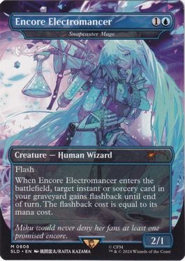 [808]【EN】【FOIL】■ボーダーレス■瞬唱の魔道士/Snapcaster Mage【SLD】[P][青]