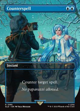 [1589]【EN】【FOIL】■ボーダーレス■対抗呪文/Counterspell【SLD】[P][青]