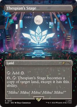 [1607]【EN】【FOIL】■ボーダーレス■演劇の舞台/Thespian's Stage【SLD】[P][土地]