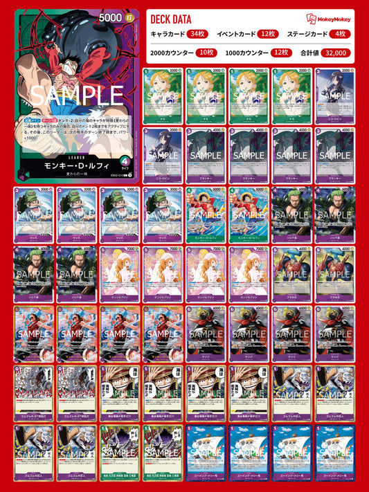 緑紫ルフィデッキ