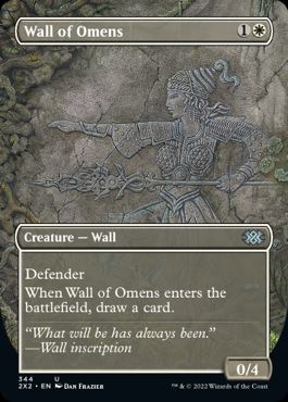 [344]【EN】■ボーダーレス■前兆の壁/Wall of Omens【2X2】[U][白]