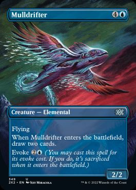 [349]【EN】■ボーダーレス■熟考漂い/Mulldrifter【2X2】[U][青]