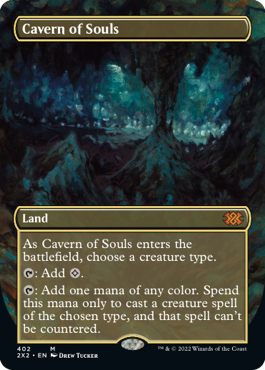 [402]【EN】■ボーダーレス■魂の洞窟/Cavern of Souls【2X2】[M][土地]