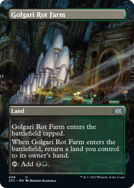 [406]【EN】■ボーダーレス■ゴルガリの腐敗農場/Golgari Rot Farm【2X2】[U][土地]