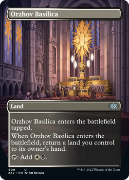 [409]【EN】■ボーダーレス■オルゾフの聖堂/Orzhov Basilica【2X2】[U][土地]