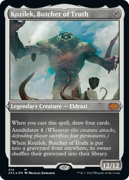 [414]【EN】【エッチングFOIL】真実の解体者、コジレック/Kozilek, Butcher of Truth【2X2】[M][無]