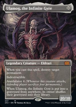 [337]【EN】【FOIL】■ボーダーレス■無限に廻るもの、ウラモグ/Ulamog, the Infinite Gyre【2X2】[M][無]