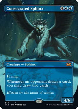 [345]【EN】【FOIL】■ボーダーレス■聖別されたスフィンクス/Consecrated Sphinx【2X2】[M][青]