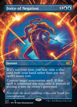 [346]【EN】【FOIL】■ボーダーレス■否定の力/Force of Negation【2X2】[R][青]