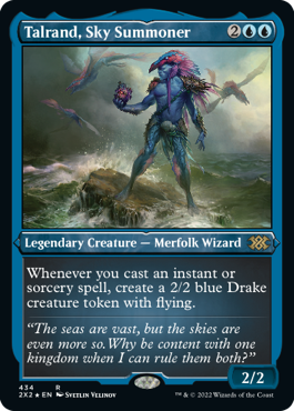 [434]【EN】【エッチングFOIL】空召喚士ターランド/Talrand, Sky Summoner【2X2】[R][青]