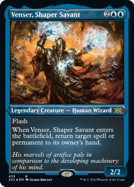 [435]【EN】【エッチングFOIL】造物の学者、ヴェンセール/Venser, Shaper Savant【2X2】[R][青]