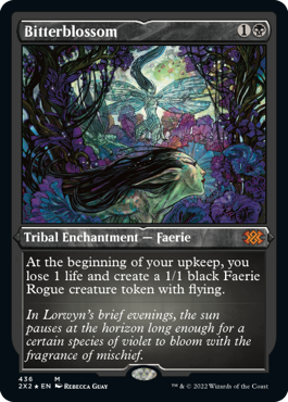 [436]【EN】【エッチングFOIL】苦花/Bitterblossom【2X2】[M][黒]