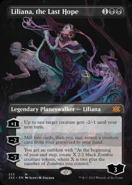 [333]【EN】【FOIL】■ボーダーレス■最後の望み、リリアナ/Liliana, the Last Hope【2X2】[M][黒]