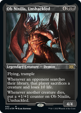 [442]【EN】【エッチングFOIL】解き放たれし者、オブ・ニクシリス/Ob Nixilis, Unshackled【2X2】[R][黒]