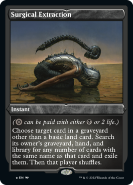 [444]【EN】【エッチングFOIL】外科的摘出/Surgical Extraction【2X2】[R][黒]