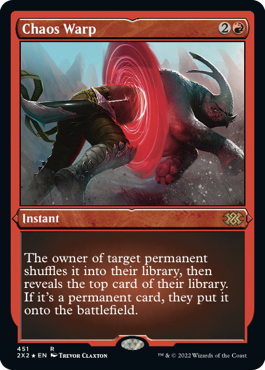 [451]【EN】【エッチングFOIL】混沌のねじれ/Chaos Warp【2X2】[R][赤]