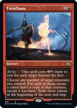 [455]【EN】【エッチングFOIL】双つ身の炎/Twinflame【2X2】[R][赤]