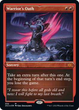 [456]【EN】【エッチングFOIL】戦士の誓言/Warrior's Oath【2X2】[M][赤]