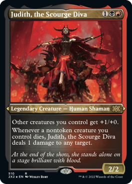 [510]【EN】【エッチングFOIL】災いの歌姫、ジュディス/Judith, the Scourge Diva【2X2】[R][多色]
