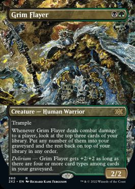 [380]【EN】【FOIL】■ボーダーレス■残忍な剥ぎ取り/Grim Flayer【2X2】[R][多色]