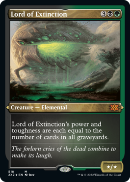 [518]【EN】【エッチングFOIL】絶滅の王/Lord of Extinction【2X2】[M][多色]