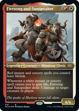 [497]【EN】【エッチングFOIL】ファイアソングとサンスピーカー/Firesong and Sunspeaker【2X2】[R][多色]
