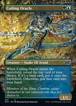 [375]【EN】【FOIL】■ボーダーレス■とぐろ巻きの巫女/Coiling Oracle【2X2】[C][多色]