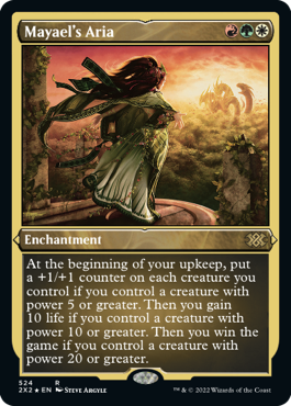 [524]【EN】【エッチングFOIL】メイエルのアリア/Mayael's Aria【2X2】[R][多色]
