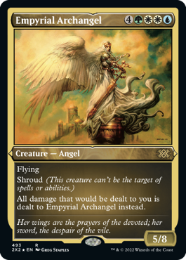 [493]【EN】【エッチングFOIL】浄火の大天使/Empyrial Archangel【2X2】[R][多色]
