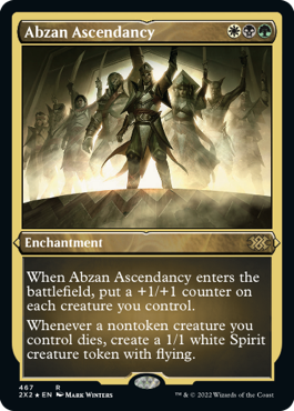 [467]【EN】【エッチングFOIL】アブザンの隆盛/Abzan Ascendancy【2X2】[R][多色]