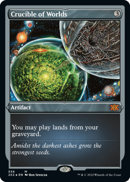 [558]【EN】【エッチングFOIL】世界のるつぼ/Crucible of Worlds【2X2】[M][茶]