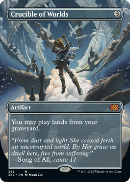 [393]【EN】【FOIL】■ボーダーレス■世界のるつぼ/Crucible of Worlds【2X2】[M][茶]