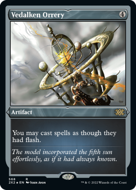 [568]【EN】【エッチングFOIL】ヴィダルケンの宇宙儀/Vedalken Orrery【2X2】[R][茶]